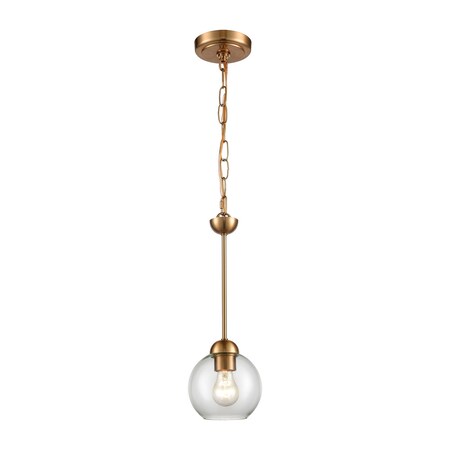 Thomas Astoria 1-Light Mini Pendant in Satin Gold CN280155